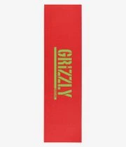 Grizzly Stamped Necessities 9" Griptape (red)