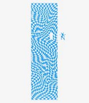 Grizzly Trippy Checkerboard 9" Griptape (blue White)