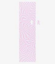 Grizzly Trippy Checkerboard 9" Griptape (pink White)