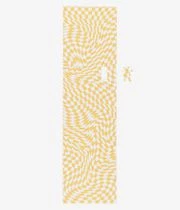 Grizzly Trippy Checkerboard 9" Griptape (yellow White)